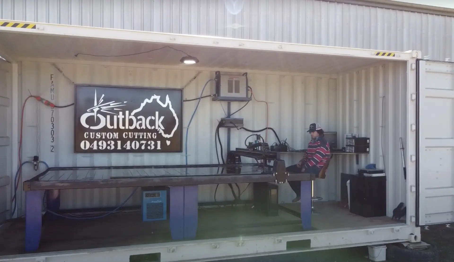 outback custom cutting using surefire's cnc plasma cutter